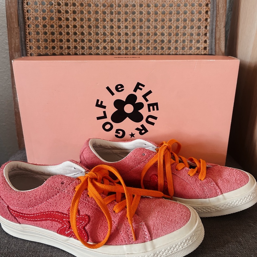Converse One Star Golf Le Fleur Ox Geranium Pink Paradise M4/ W6  🌸 Rare Find!